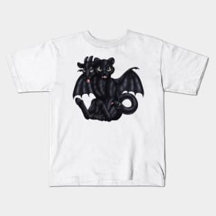 Chimera Cubs: Melanistic Kids T-Shirt